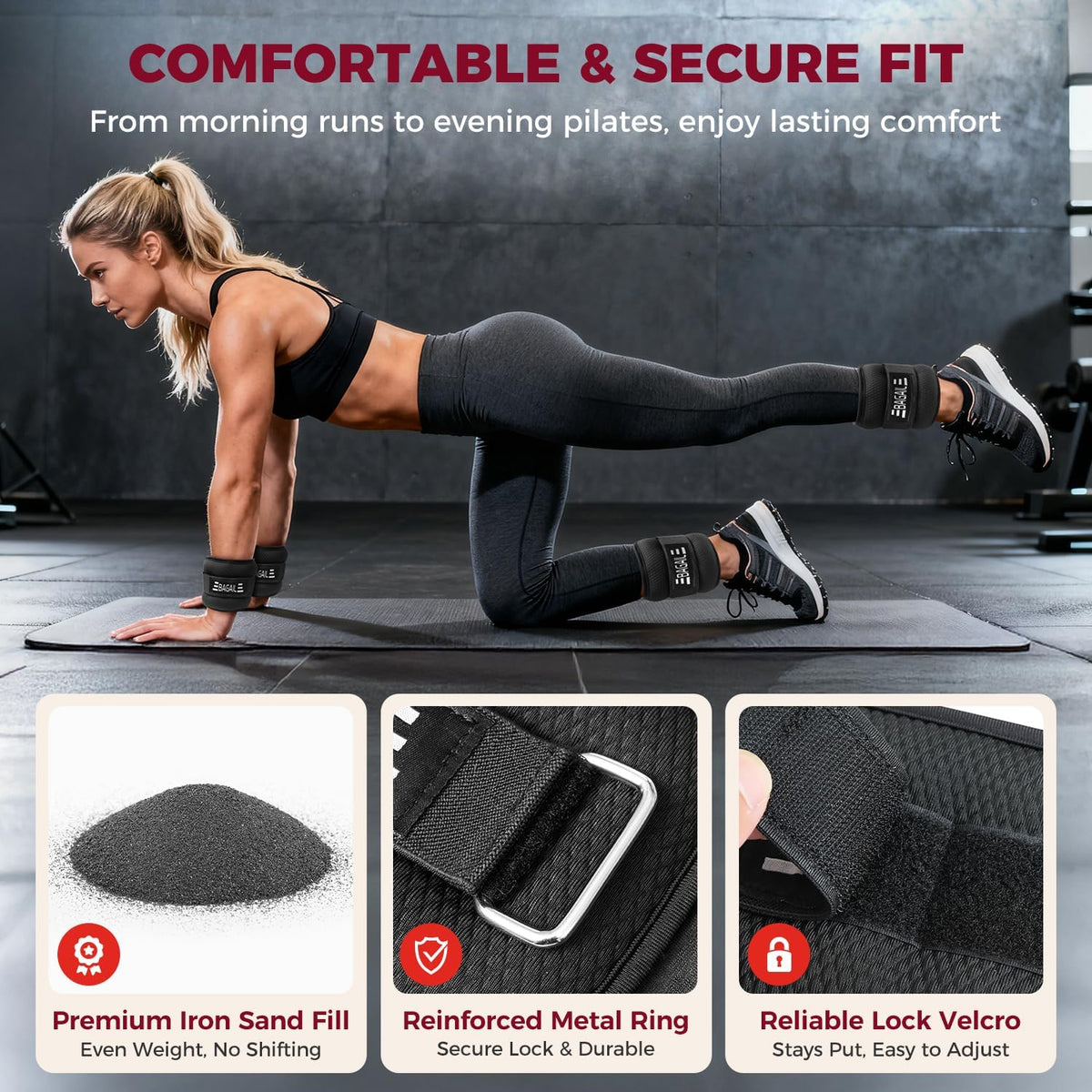 Ankle Wrist Weights for Women & Men, a Pair of 1/2/4/6/8/10 Lbs