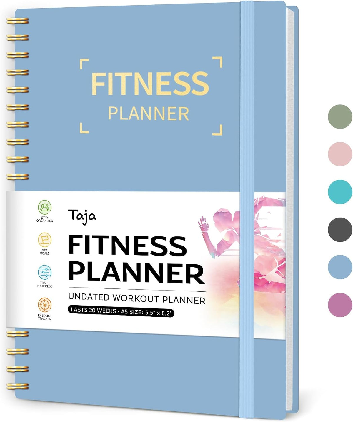 Fitness Workout Journal & Log Book for Women & Men, Fitness Planner