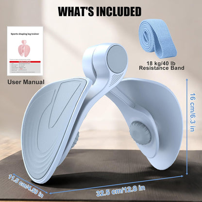 Pelvic Floor Exercise Devices 35Lb Resistance Kegel Thigh Trainer with Band