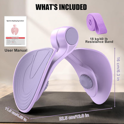 Pelvic Floor Exercise Devices 35Lb Resistance Kegel Thigh Trainer with Band