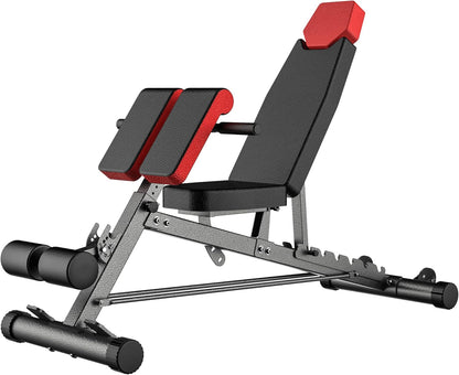 Finer Form Multi-Functional Adjustable FID Weight Bench and Roman Chair Combination