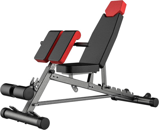 Finer Form Multi-Functional Adjustable FID Weight Bench and Roman Chair Combination