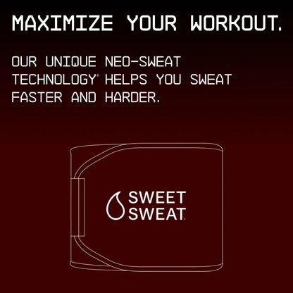Sweet Sweat Ab Trainer - Adjustable Waist Trainer Belt for High-Intensity Workouts, Available in 5 Sizes - Black/Pink