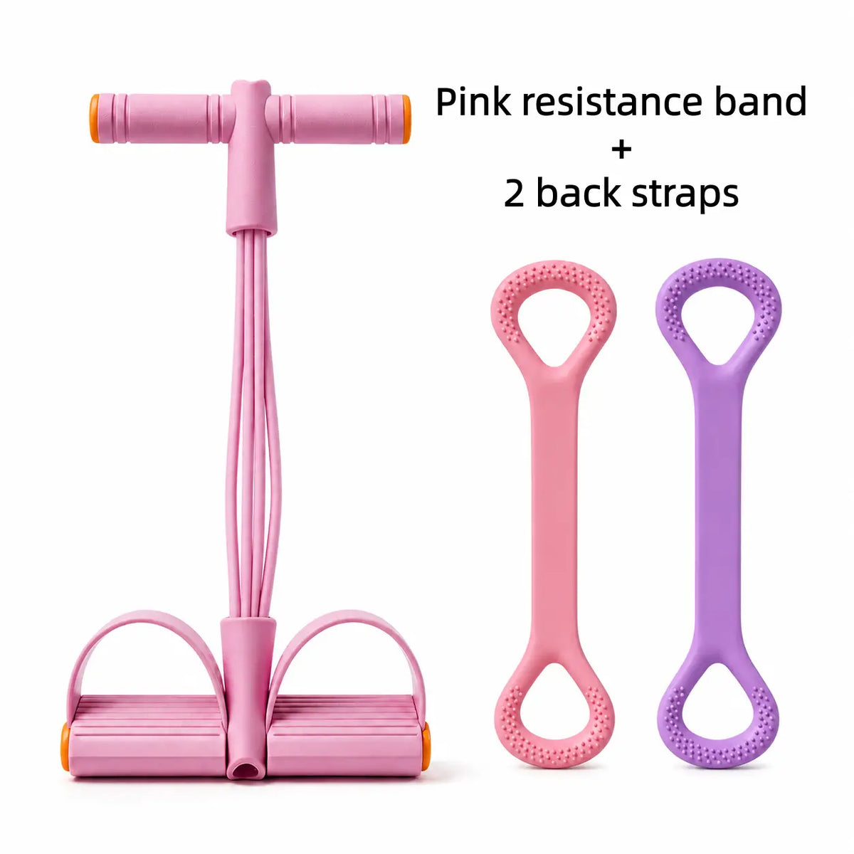 6-Tube Elastic Resistance Band Set for Home Fitness - Portable Exercise Bands for Core and Lower Body Workouts, Ideal for Home Gym Use, Sohochic