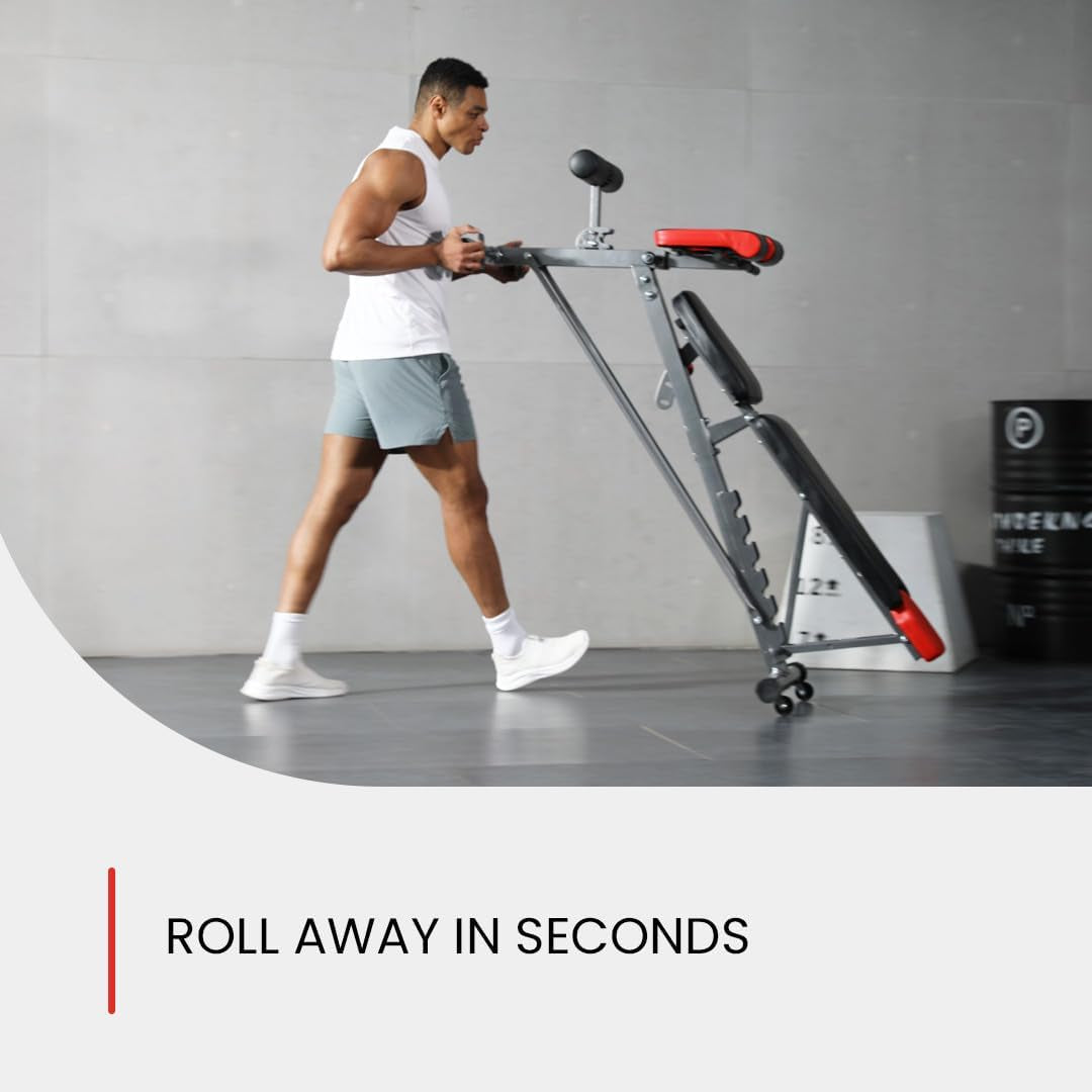 Finer Form Multi-Functional Adjustable FID Weight Bench and Roman Chair Combination