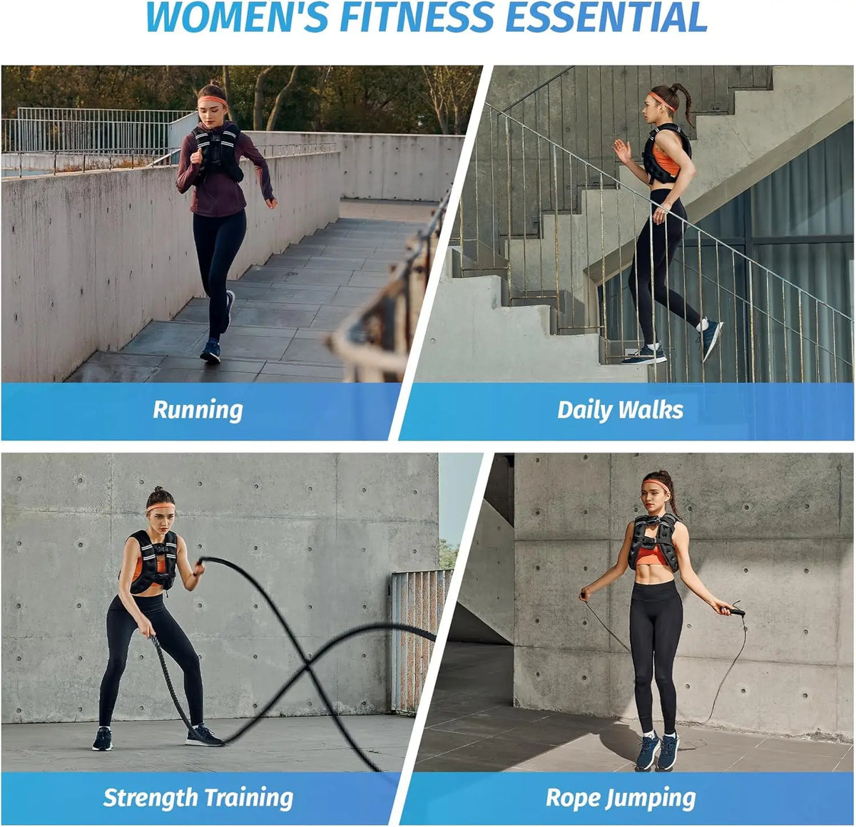 Zelus Weighted Vests with Detachable Phone Pouch, Reflective Stripes, and Adjustable Straps - Available in 6 to 30 lbs for Enhanced Workouts and Strength Training