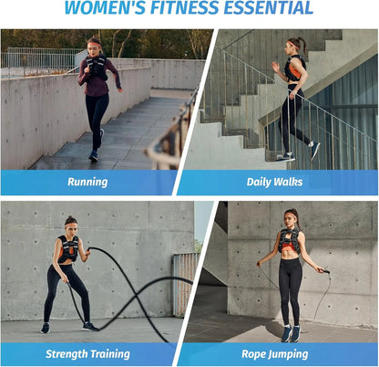 Zelus Weighted Vests with Detachable Phone Pouch, Reflective Stripes, and Adjustable Straps - Available in 6 to 30 lbs for Enhanced Workouts and Strength Training